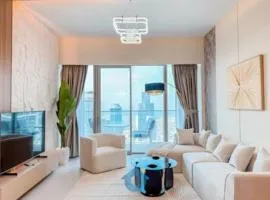Steps from Dubai Mall Enjoy Dubai Skyline from Balcony Luxury 2 Bedroom Like Home
