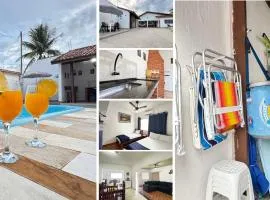 Casa terrea perfeita para familias 100 m da praia do Arpoador, com piscina, churrasqueira, ar condicionado e 4 quartos