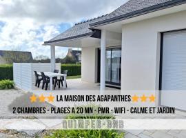 La Maison des Agapanthes - accès PMR - à 20 mn des Plages, hôtel à Pluguffan