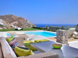 Villa Castalia by Thalassa Residence Mykonos, hotelli kohteessa Elia Beach