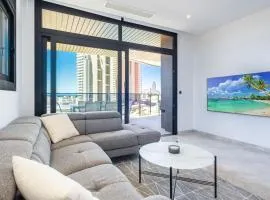 Sunset Waves IV by Terreta Rentals