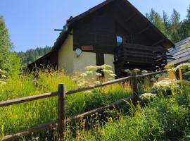 Chalet vue montagne nature à Abriès Queyras、アブリエスのシャレー