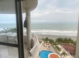 Habitación con baño privado vista al mar, ubytování v soukromí v destinaci Tonsupa