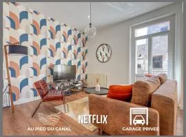 Le Canal,Hyper centre, Cosy, fibre, parking privée, 1 a 4 pers
