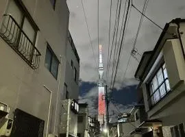 双魚ノ宿南棟 東京亀戸 スカイツリー徒歩20分 便利な交通 一軒家貸切 2ベッドルーム