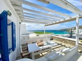 Sea View veranda house at Platis Gialos