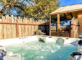Beautiful Glamping Tented Cabin in Ingram, Texas, with Access to the Guadalupe River