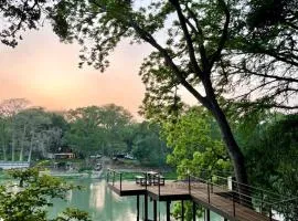 Riverfront Tiny House with Fire Pit in Seguin, Texas