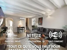 Maison exception proche CDG Paris Astérix Chantilly Climatisation parking
