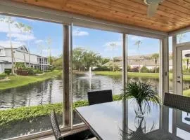 Lakefront Siesta Key condo with private beach access