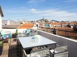 Maison de ville 4 pers rooftop vue Notre Dame de la garde