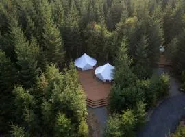 Large and Spacious Double Bell Tents Great for Families in Carson, Washington