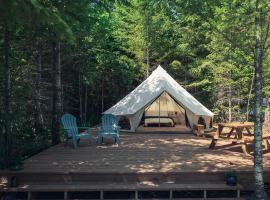 Cute Bell Tent in Carson for Columbia Gorge Glamping in Washington, luxusní stan v destinaci Carson