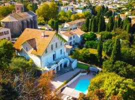 Grande maison proche Carcassonne 10 p piscine spa sauna Le Grand Chalet Bellevue