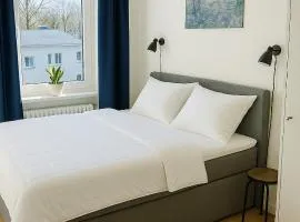 Zentrales Apartment mit Boxspringbetten und Parkplatz