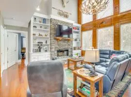 Game Room and Fire Pit Riverfront Home in Ellijay!