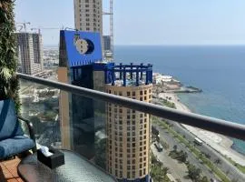 شقةباأطلالة بحرية برج الجوهره داماك Damac AlJawharah Tower