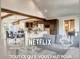 Maison au bord de l'eau et Spa extérieur
