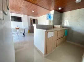 Amplio y central apartamento con vista al mar