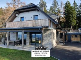 Vila Klif vacation home with sauna and terrace, hotel in Cerklje na Gorenjskem