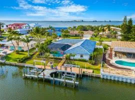 Casa De Olas - Waterfront Luxe Home - Heated Pool - Game Room - Boat Lift - Minutes to Beach