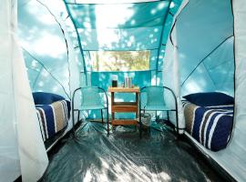 Camping Finca Planeta Sano, luxusní stan v destinaci Naranjito