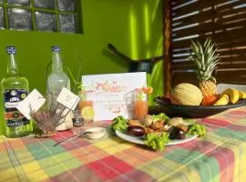 Maison couleur des tropiques