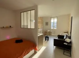 Studio ultra centre libourne - jacuzzi & vidéoprojecteur