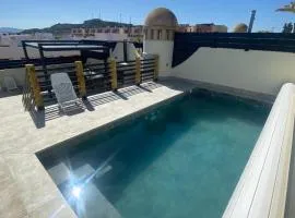 Ático Bora Palm,Piscina Privada Climatizable, 250m playa