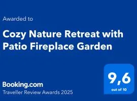 Cozy Nature Retreat with Patio Fireplace Garden