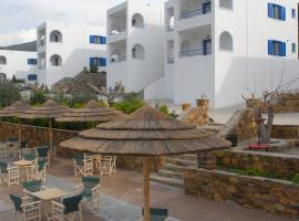 Alykes, hotel na praia em Marmari