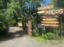 Cabañas Arcos del salto del laja, chalupa v destinaci El Manzano