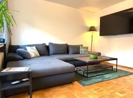 GRÜN möbliertes Wohnen auf Zeit mit 2 Schlafzimmern und 65 Zoll TV