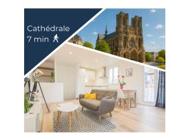 Appartement lumineux proche Cathédrale, hotel a Reims