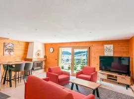 Spacieux appartement Morgins cheminée, terrasse et jardin