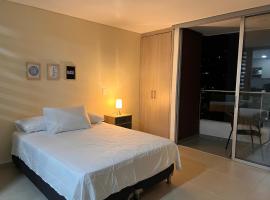 Apartasuite Sabaneta Vista a la ciudad parking: Sabaneta şehrinde bir otel