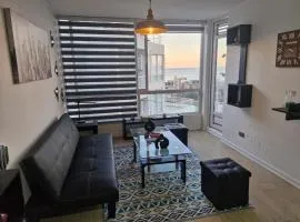 Depto de 1 dorm con vista al mar