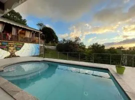 Studio charmant avec piscine à Vieux-Habitants, 26 m²