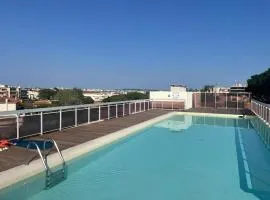 Élégant Appartement 2pièces PiscineVue mer parking