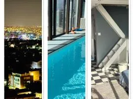 ECO STUDIOS mezzanine wifi piscine stationnement gratuit terrasse dans jardin