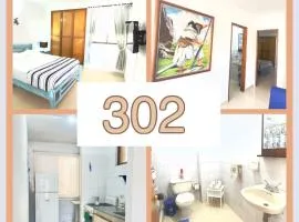 Acogedor Apartamento 302 con Balcón