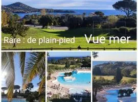 Village Vacances CAP ESTEREL , AGAY , T2 climatisé vue mer panoramique - accès de plain-pied au calme rare sur le site - Piscines et parking couvert inclus