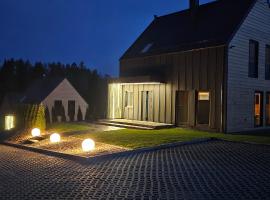 Domy pod lasem BANIA-SAUNA，位于Połęczyno的乡村别墅