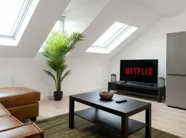Stunning 1 bed Penthouse Apartment in East Village, Belfast - Walk to City Centre, Roof Terrace