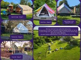 Unique Rental Tents on camping site All with private Kitchenettes & Comfy beds NO BEDDING SUPPLIED