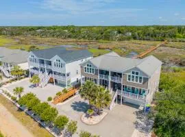 Walk to Beach Oak Island Retreat with 210-Yard Dock
