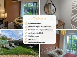 Élégant et calme avec clim et jardin privé - Appartement Terracotta