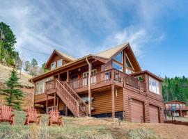 Lakefront Divide Cabin with Game Room!, hotel in Woodland Park