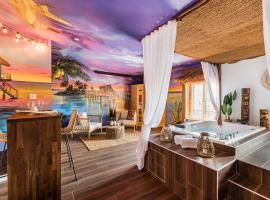 Moments de douceur - Suite Laponie et Suite Tahiti, hotel dengan hot tub di Boulieu-l&egrave;s-Annonay