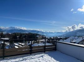 2 BR-App-Breathtaking view with big Balcony, hotel v destinaci Crans-Montana